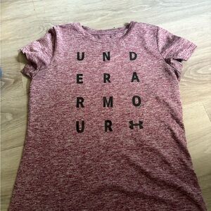 Under Armour Heathered Burgundy HeatGear Shirt
